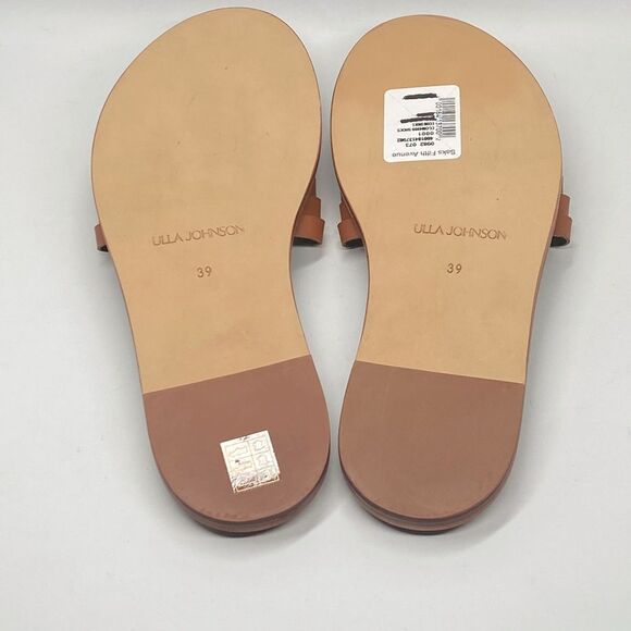 Ulla Johnson Ameya Twisted Contrast Slide Sandals size 39 - Picture 11 of 12